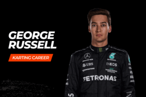 George Russell go kart racing