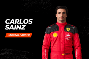 Carlos Sainz go kart racing