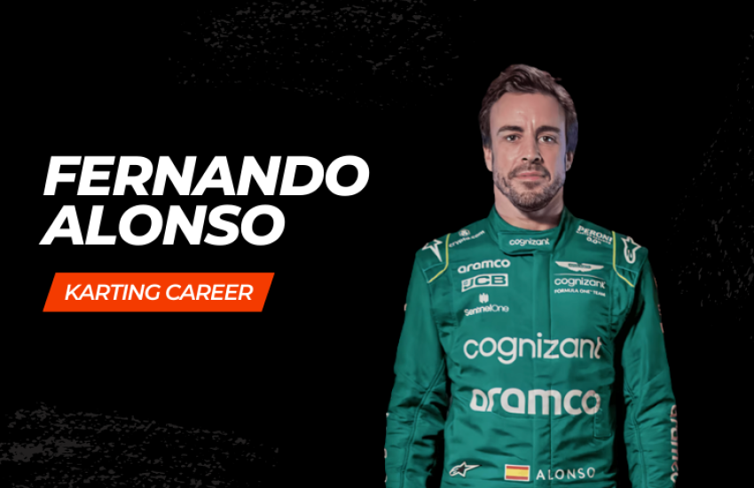 Fernando Alonso go kart racing