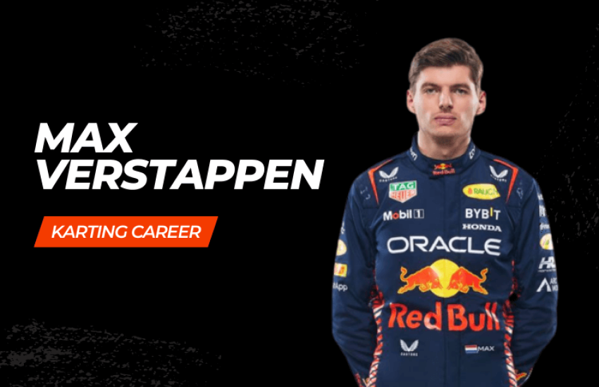Max Verstappen go kart racing